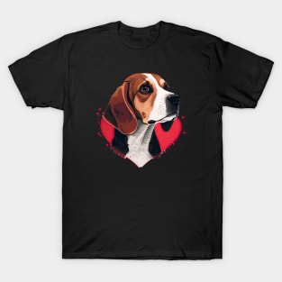 Beagle Valentine's Day T-Shirt